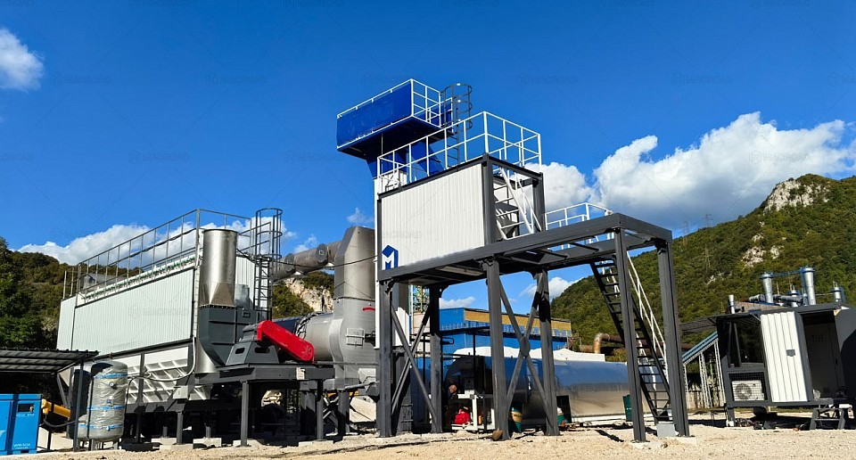ALYT asphalt drum mix plant in Bosnia – Flexible Performance on Challenging Terrain