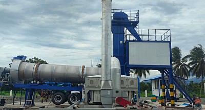 ALYT80 drum mix plant in Papua New Guinea – Stable Output for Continuous Production
