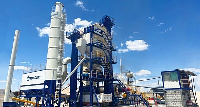 ALQ series asphalt batching plant for sale on site in Uzbekistan